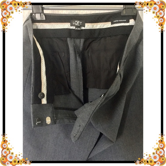 Perfect straight fit trouser pants LOFT Marisa 6P - Picture 3 of 3